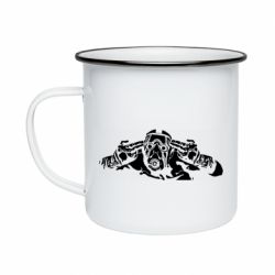 Кружка емальована Borderlands man - PrintSalon
