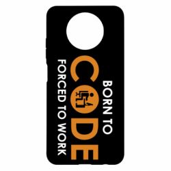 Чехол для Xiaomi Redmi Note 9 5G/Redmi Note 9T Born to code forced to work