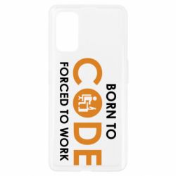 Чехол для Realme 7 Pro Born to code forced to work - PrintSalon