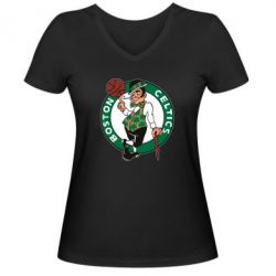 Жіноча футболка з V-подібним вирізом Boston Celtics - PrintSalon