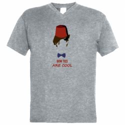 Чоловіча футболка з V-подібним вирізом bow ties are cool - PrintSalon