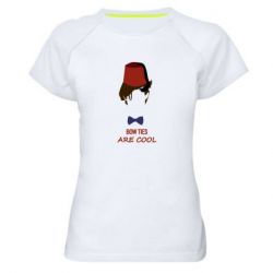 Жіноча футболка для спорту bow ties are cool - PrintSalon