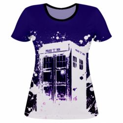 Женская футболка 3D Box of doctor who - PrintSalon