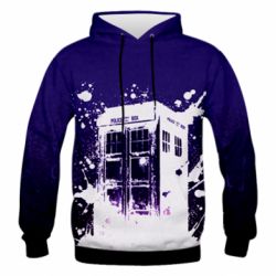 Мужское 3D худи Box of doctor who - PrintSalon