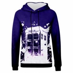 Жіноче 3D худі Box of doctor who-PrintSalon Жіноче 3D худі Box of doctor who