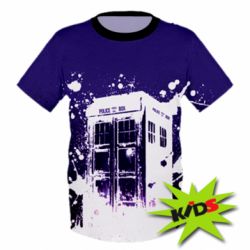 Детская 3D футболка Box of doctor who - PrintSalon
