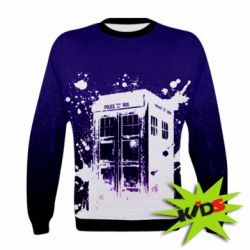Детский 3D свитшот Box of doctor who - PrintSalon