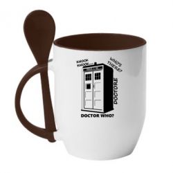 Чашка с ложкой Box - PrintSalon