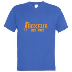 Чоловіча футболка з V-подібним вирізом Boxeur Des Rues - PrintSalon