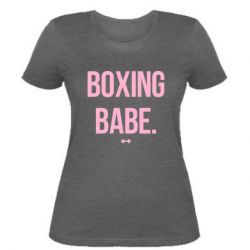Женская футболка Boxing babe - PrintSalon