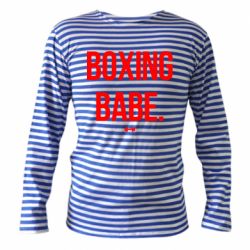 Тельняшка с длинным рукавом Boxing babe - PrintSalon