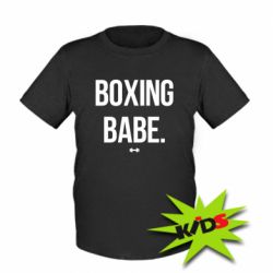 Детская футболка Boxing babe - PrintSalon