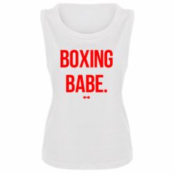 Женская майка Boxing babe - PrintSalon