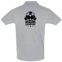 Мужское поло Boxing champions - PrintSalon
