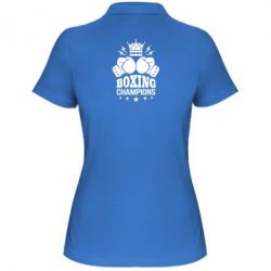 Женское поло Boxing champions - PrintSalon