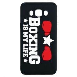 Чехол для Samsung J7 2016 Boxing is my life - PrintSalon