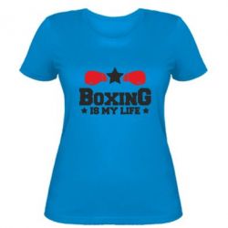 Женская футболка Boxing is my life - PrintSalon