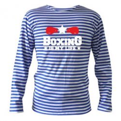 Тельняшка с длинным рукавом Boxing is my life - PrintSalon