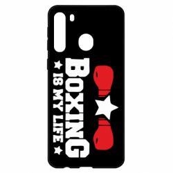 Чехол для Samsung A21 Boxing is my life - PrintSalon