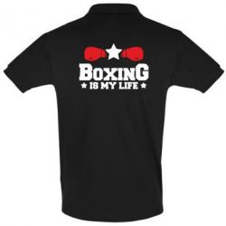 Мужское поло Boxing is my life - PrintSalon