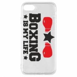 Чехол для iPhone 7 Boxing is my life - PrintSalon