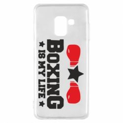 Чехол для Samsung A8 2018 Boxing is my life - PrintSalon