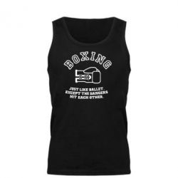 Мужская майка Boxing just like ballet - PrintSalon