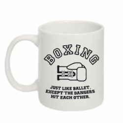 Чашка 320ml Boxing just like ballet - PrintSalon