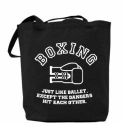 Эко-сумка Boxing just like ballet - PrintSalon