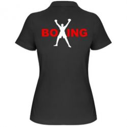 Женское поло BoXing X - PrintSalon