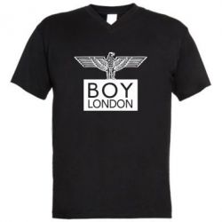 Мужская футболка  с V-образным вырезом BOY LONDON - PrintSalon