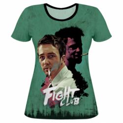 Жіноча 3D футболка Бійцівський клуб - PrintSalon
