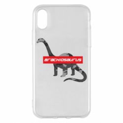 Чехол для iPhone X/Xs Brachiosaurus - PrintSalon