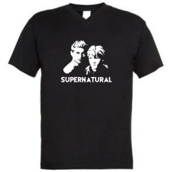 Чоловіча футболка з V-подібним вирізом Брати Вінчестери Надприродне - PrintSalon
