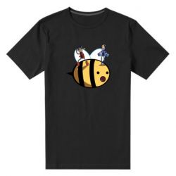 Мужская футболка премиум Brave bee - PrintSalon