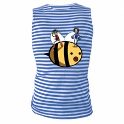 Майка-тельняшка Brave bee - PrintSalon