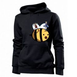 Женское худи Brave bee - PrintSalon
