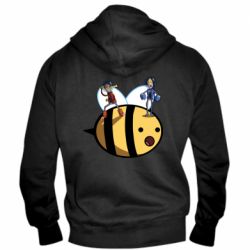 Мужское худи на молнии Brave bee - PrintSalon