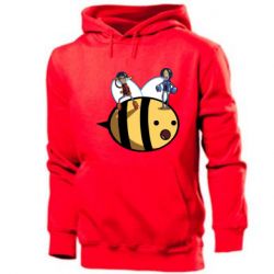 Мужское худи Brave bee - PrintSalon