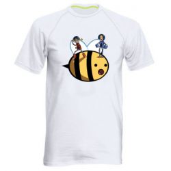 Мужская футболка для спорта Brave bee - PrintSalon