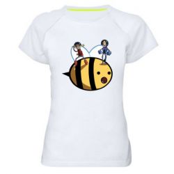 Женская футболка для спорта Brave bee - PrintSalon