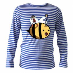 Тельняшка с длинным рукавом Brave bee - PrintSalon