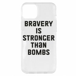 Чехол для iPhone 14 Plus Bravery is stronger - PrintSalon
