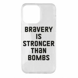 Чехол для iPhone 14 Pro Max Bravery is stronger - PrintSalon
