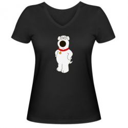 Жіноча футболка з V-подібним вирізом Брайан Гріффін - PrintSalon