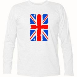 Футболка с длинным рукавом Британский флаг - PrintSalon