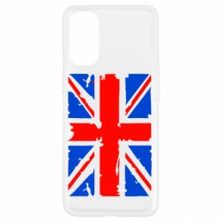 Чехол для Oppo Reno 4 Британский флаг - PrintSalon