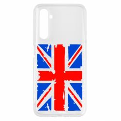 Чехол для Realme 6 Британский флаг - PrintSalon