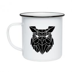 Кружка емальована Broken owl - PrintSalon