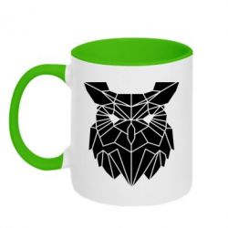 Чашка двокольорова Broken owl - PrintSalon